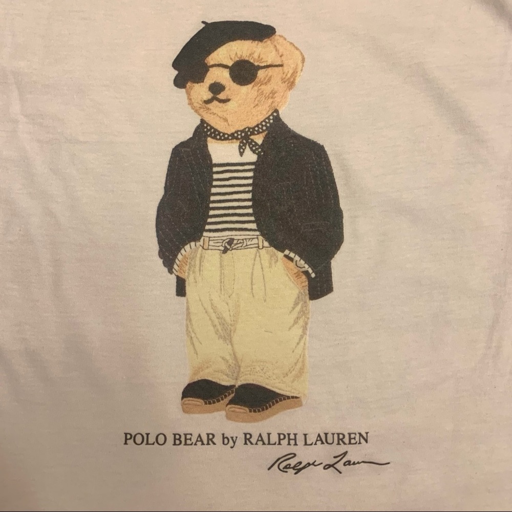 Parisian Polo Bear White Tee (T-shirt)